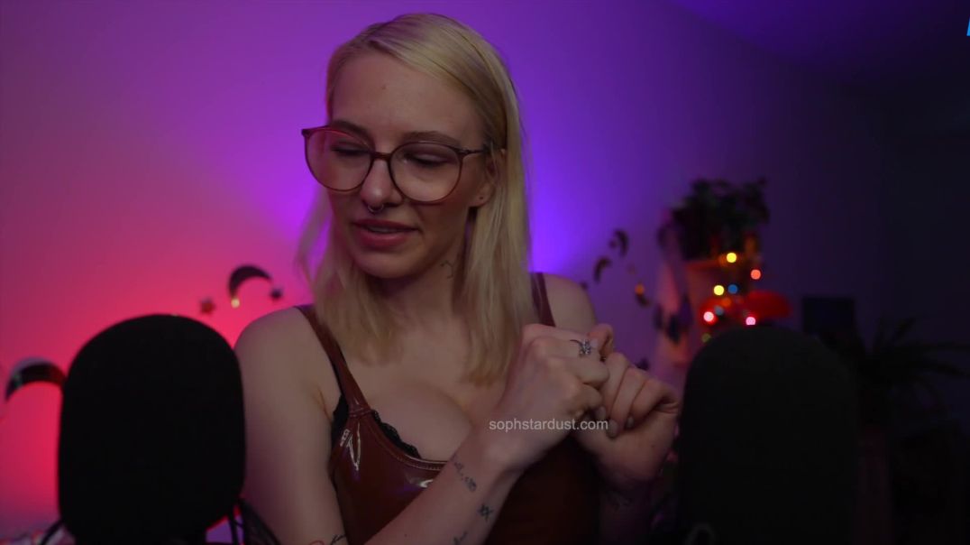 ⁣Soph Stardust ASMR - Making Hot & Satisfying Sounds With My Latex Dress &amp;amp; Mouth Soun